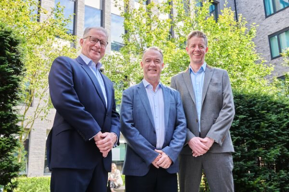 Photo (L-R): Nick Horler, Non-Executive Chairman; Scott Martin, Group CEO and Mark Ritchie, Group CFO